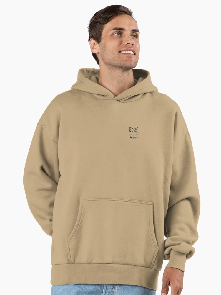 Imagen 2 de 6, Sudadera con capucha oversize prémium con la obra Gracias, perdón, lo siento, te amo, diseñada y vendida por Amar4Ser.