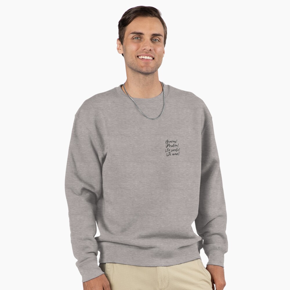 Vista previa del artículo con la obra «Sudadera sin capucha», diseñado y vendido por Amar4Ser.