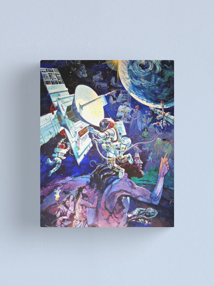 Imagen 1 de 3, Lienzo con la obra Mural Nave Espacial Tierra, diseñada y vendida por SoggyCheeseFry.