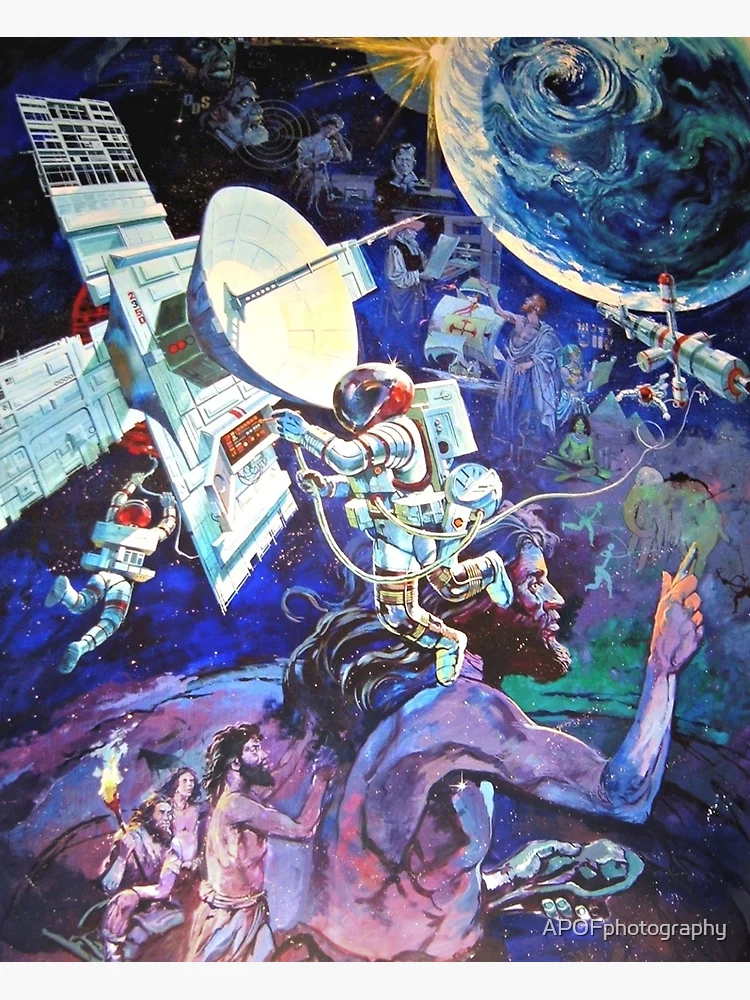 Imagen 3 de 3, Lienzo con la obra Mural Nave Espacial Tierra, diseñada y vendida por SoggyCheeseFry.