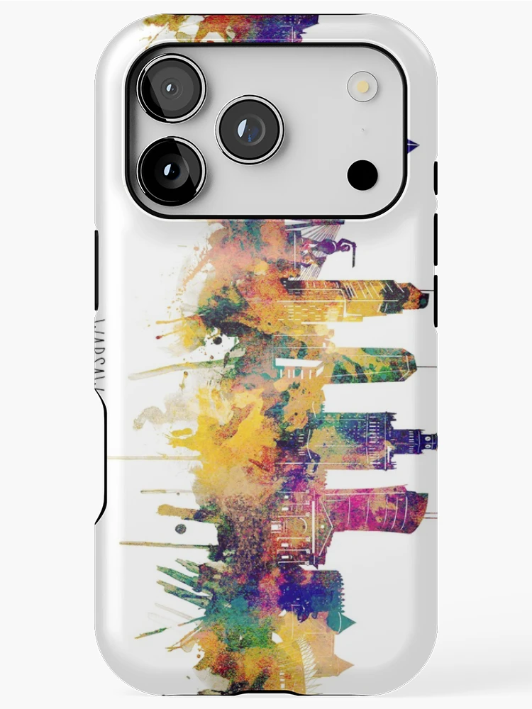 Thumbnail 1 of 4, iPhone Case, warsaw skyline designed and sold by BekimART2.