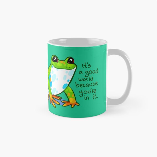 Aperçu de l'œuvre "C'est un bon monde parce que vous y êtes" Frog créée et vendue par thelatestkate.