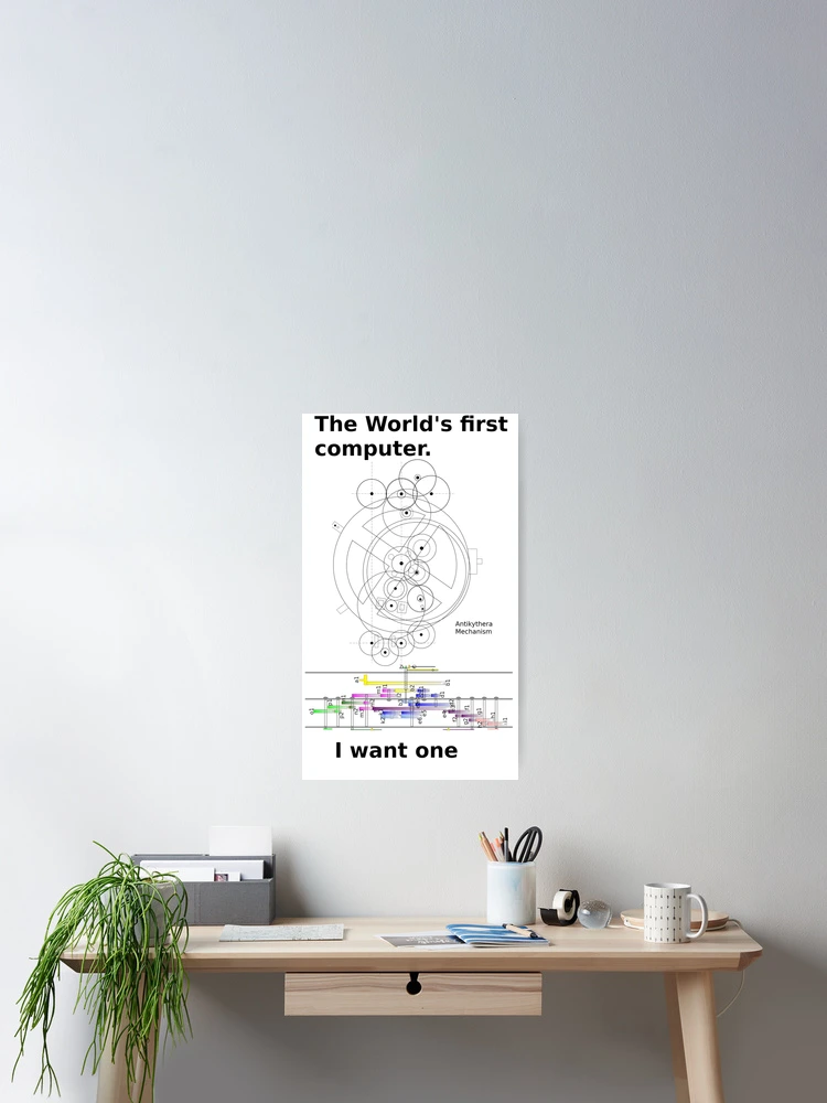 Thumbnail 2 of 3, Poster, Antikythera Mechanism designed and sold by artimaeus.