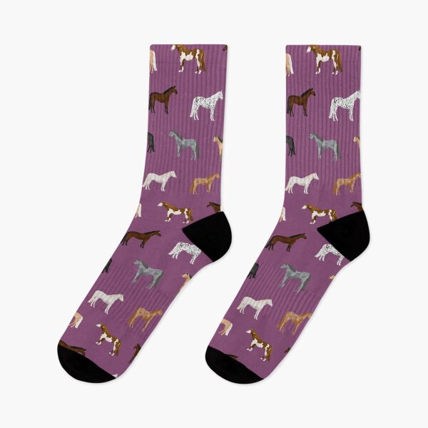 Item preview, caballos animales de granja regalos para mascotas patrón morado designed and sold by PetFriendly.