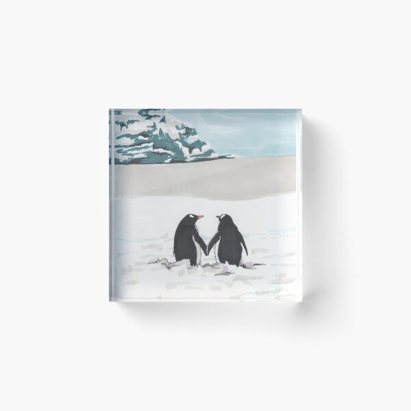 Item preview, Pingüinos enamorados designed and sold by Pendientera.