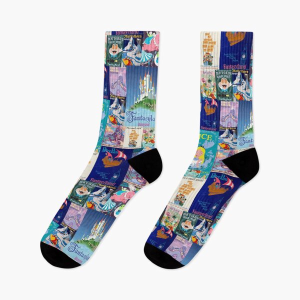 Item preview, Fantasyland Theme Park Vintage Ride Attraction Posters designed and sold by Rainbows Galore.