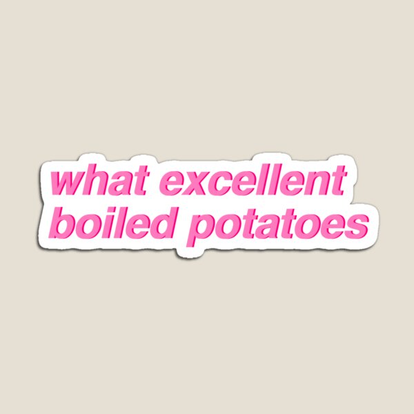 Aperçu de l'œuvre Pride & Prejudice - quelles excellentes pommes de terre bouillies (rose) créée et vendue par gracemelon.