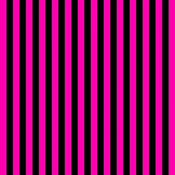 Artwork thumbnail, Hot Pink and Black Stripes by Jerry Lambert