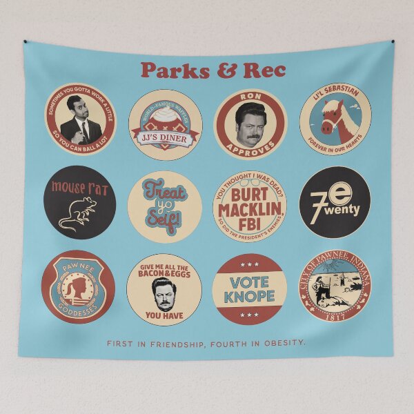 Item preview, Parques y Rec. designed and sold by thearkestry.