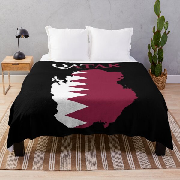 Item preview, Qatar Flag Map designed and sold by marosharaf.
