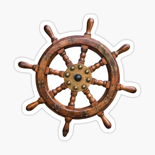 Aperçu de l'œuvre Roue de bateau vintage créée et vendue par mrdoomits.