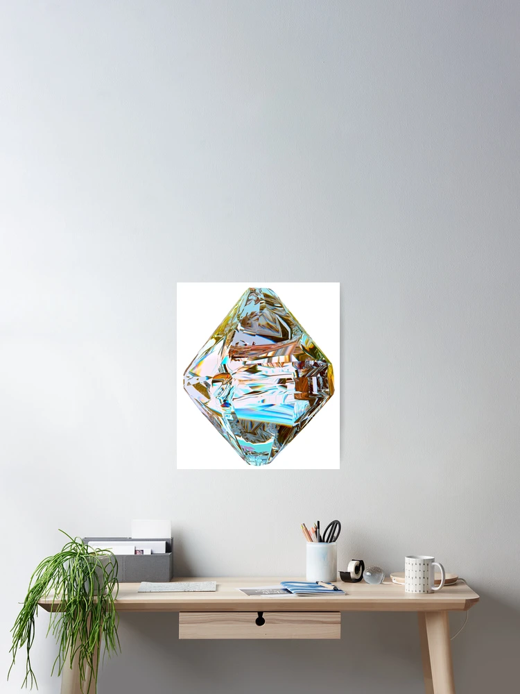 Aperçu 2 sur 3. Poster avec l'œuvre DIAMOND_side-light-03 créée et vendue par Artem Ogurtsov.