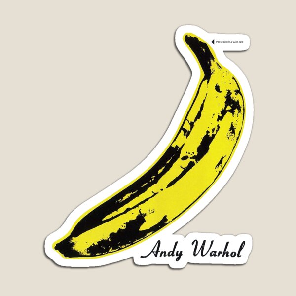 Artikelvorschau, Andy Warhol Banana Velvet Underground „Peel Slowly and See“ entworfen und verkauft von studio-54.