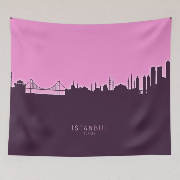 Aperçu de l'œuvre Istanbul Turkey Skyline créée et vendue par ArtPrints.