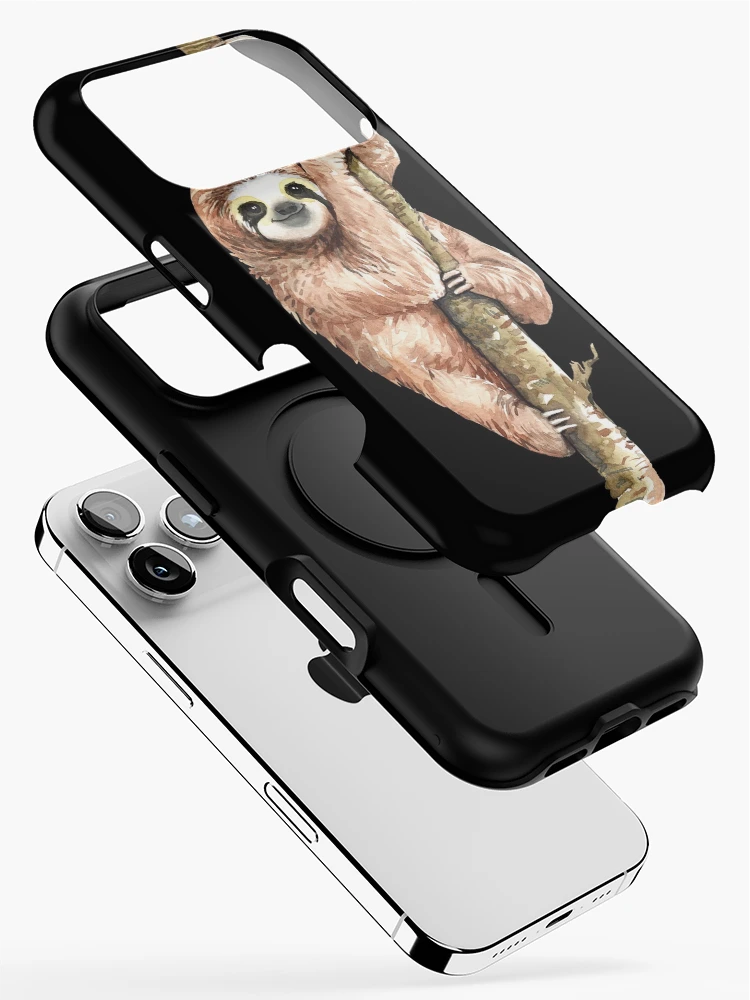 Thumbnail 2 of 4, iPhone Case, Sloth On A Tree designed and sold by erinnn41.