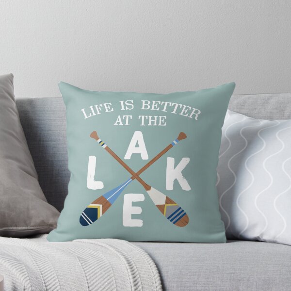 Artikelvorschau, Das Leben ist besser am See Painted Paddles entworfen und verkauft von GreatLakesLocal.