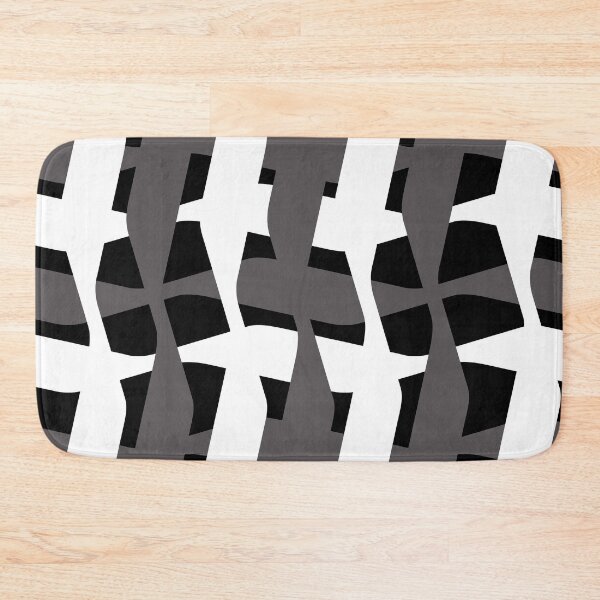 Artikelvorschau, Geometrisches Design Vintage Retro Linien schwarz weiss entworfen und verkauft von Move-Art.