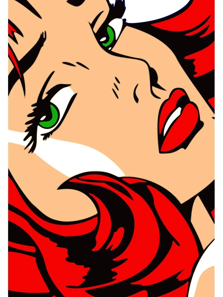 Thumbnail 4 of 4, iPhone Case, Comic Girl Red Head Pop-Art designed and sold by Nance929.