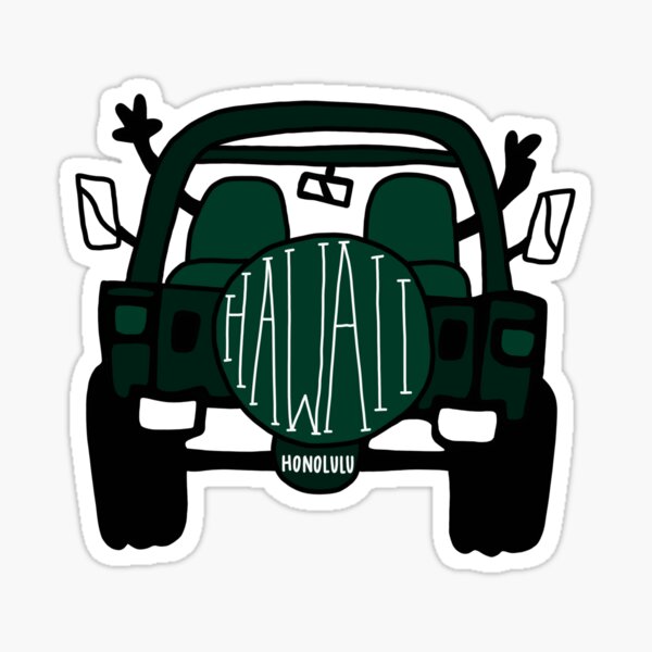 Artikelvorschau, Hawaii Jeep entworfen und verkauft von Sara Han.