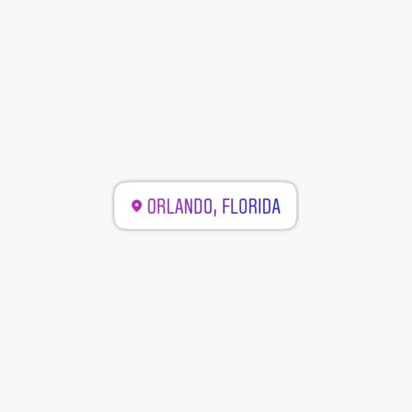 Item preview, Orlando, FL Etiqueta de ubicación designed and sold by L Smith.