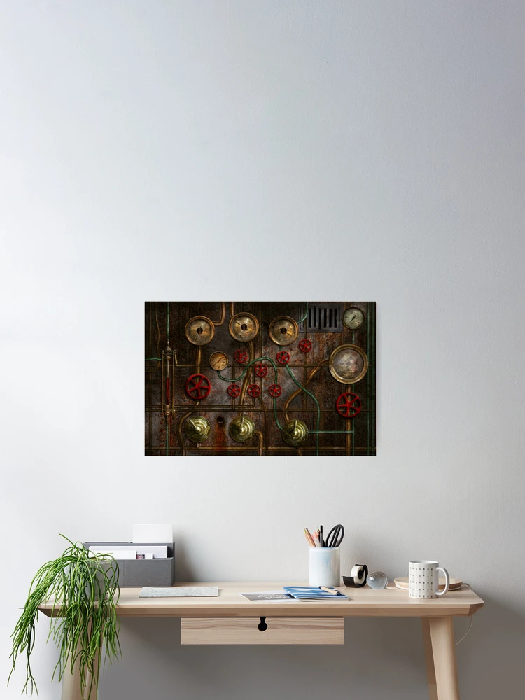 Thumbnail 2 of 3, Poster, Steampunk - Job jitters designed and sold by Mike Savad Photography.