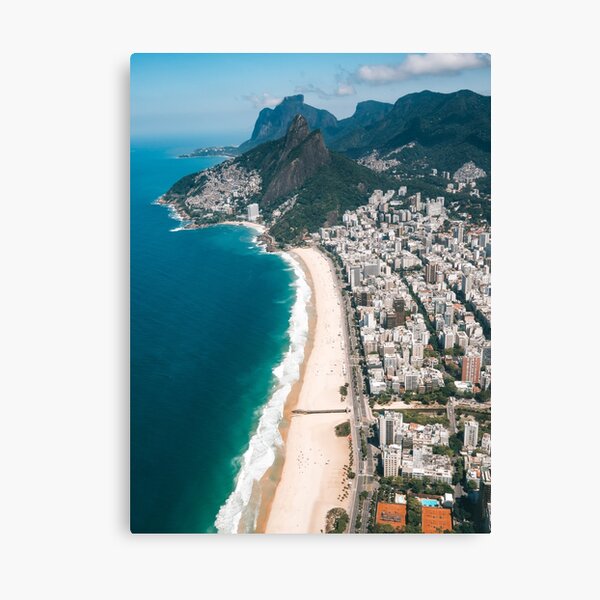 Artikelvorschau, Rio de Janeiro Ipanema und Leblon Strandhubschrauberansicht entworfen und verkauft von michieldros.