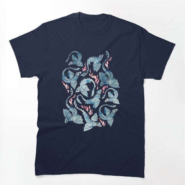 Aperçu de l'œuvre à l'aquarelle bleue et rouge sur fond bleu foncé.
créée et vendue par adenaJ.