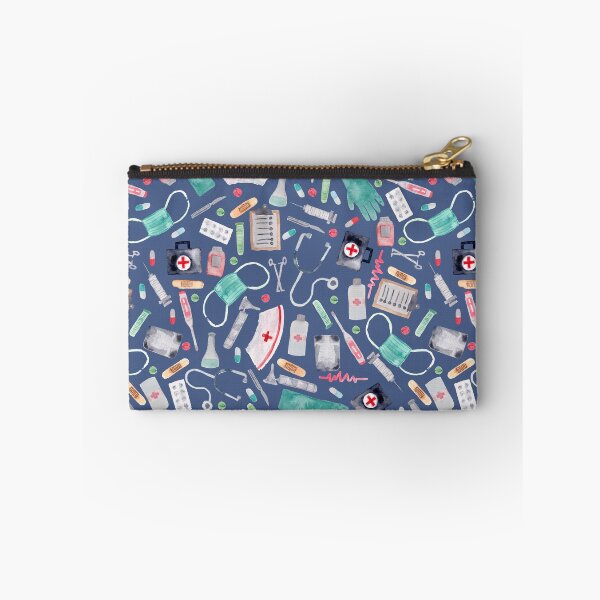 Artikelvorschau, Medizinisches Muster | Doktor | Krankenschwester | Aquarell | Navy Textur entworfen und verkauft von Harpley Design Studio.