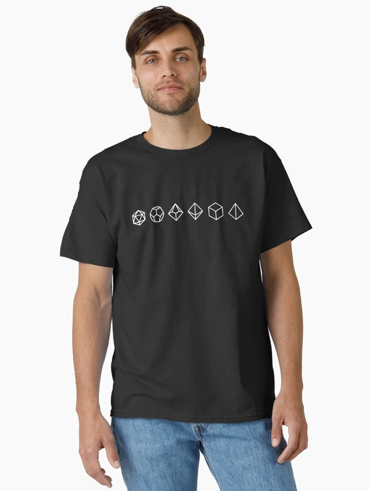 Thumbnail 2 von 7, Classic T-Shirt, Dungeons and Dragons Würfel designt und verkauft von LucAndLil.