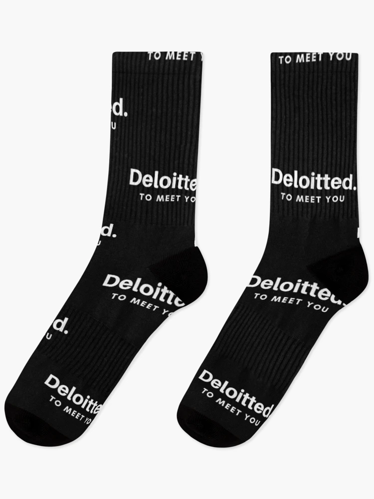 Thumbnail 1 of 5, Socks, Funny Auditing Assurance Accounting Deloitte designed and sold by IntegrityDesign.