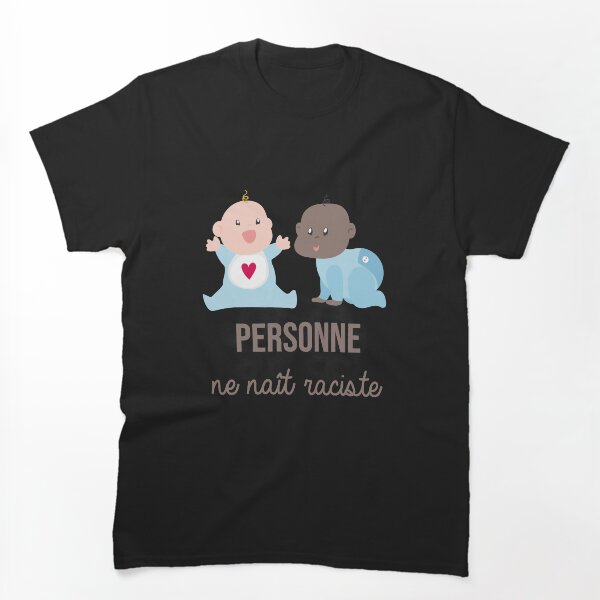 Aperçu de l'œuvre Personne ne nait raciste lutte contre racisme créée et vendue par Catcrea.