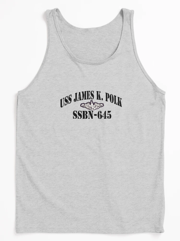 Imagen 1 de 4, Camiseta de tirantes con la obra TIENDA USS JAMES K. POLK (SSBN-645), diseñada y vendida por militarygifts.
