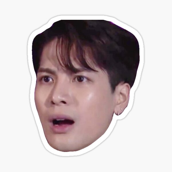 Item preview, Pegatina Reacción de Jackson Wang designed and sold by bububybop.