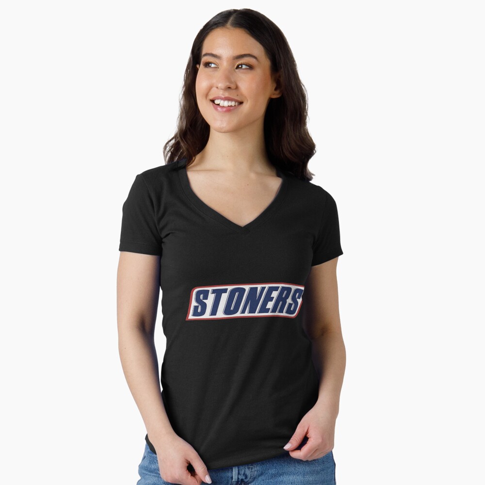 Artikel-Vorschau von Tailliertes T-Shirt mit V-Ausschnitt, designt und verkauft von Simple Stoner Shirts.