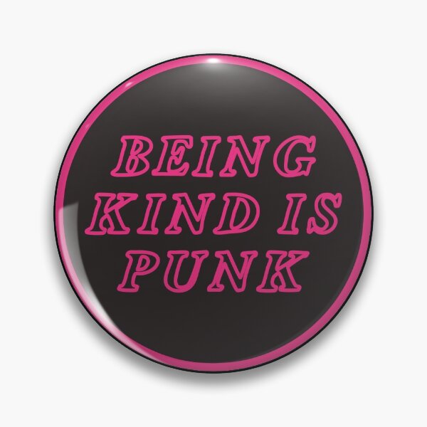 Aperçu de l'œuvre être gentil c'est punk | rose créée et vendue par craftordiy.art.