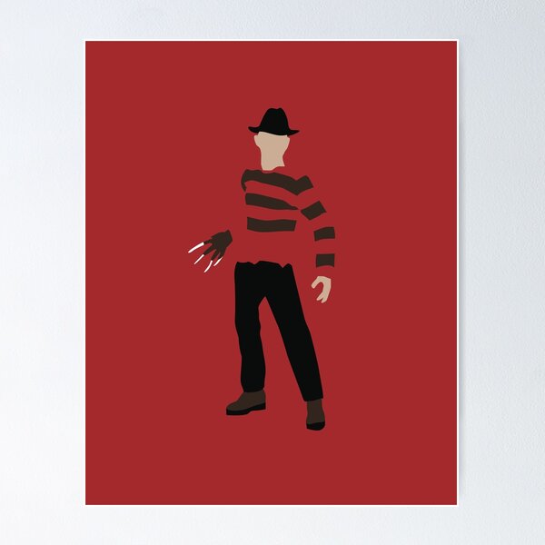 Aperçu de l'œuvre Design minimaliste inspiré de Freddy Krueger créée et vendue par PetitPanther.
