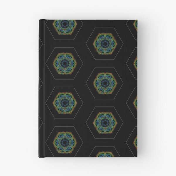 Item preview, Jaula de clatrina con diseño hexagonal 2 y fondo negro designed and sold by MoLecULaR-biO.