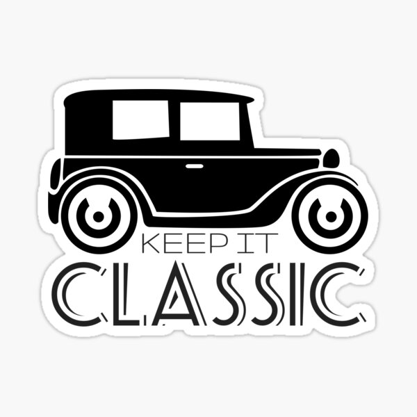 Aperçu de l'œuvre Design de voiture classique chic créée et vendue par Hopscotch Shop Designs.