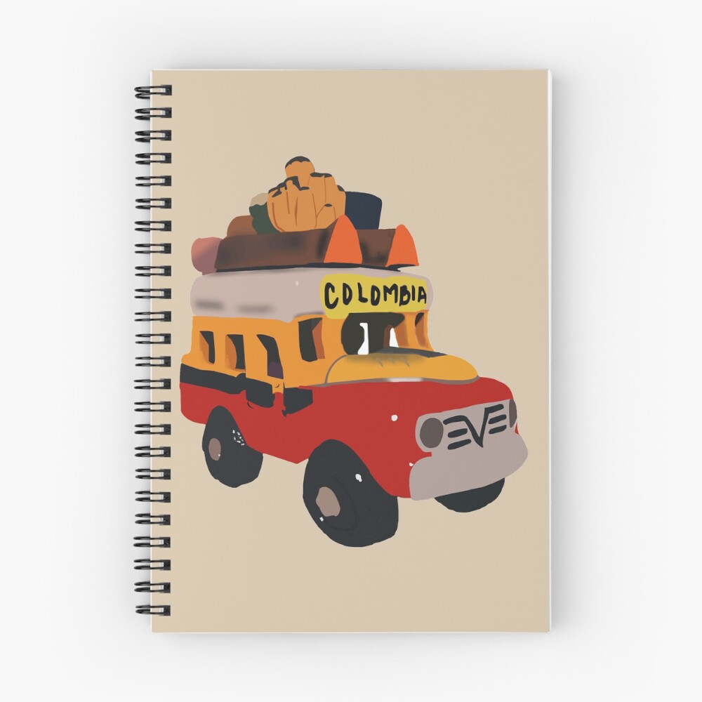 Vista previa del artículo con la obra «Cuaderno de espiral», diseñado y vendido por KatCraft.