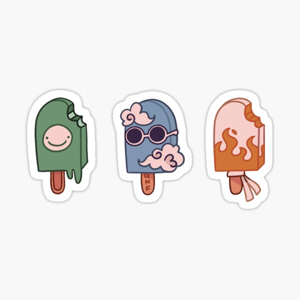 Item preview, Dreamteam popsickle sticker set designed and sold by peachesmangoees.