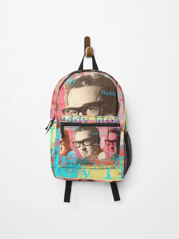 Thumbnail 1 of 3, Backpack, Buddy Holly Portrait, Rockabilly Music designed and sold by Mauswohn.