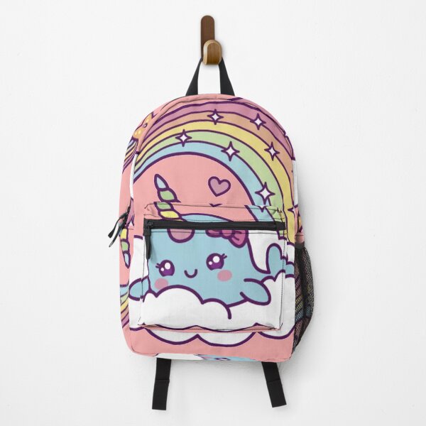 Item preview, Unicorn Narwhal Girl Dreams On Cloud With Rainbow designed and sold by finnimoo.
