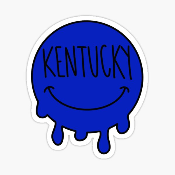 Aperçu de l'œuvre UKY Kentucky smiley face créée et vendue par HeyGal Shop.