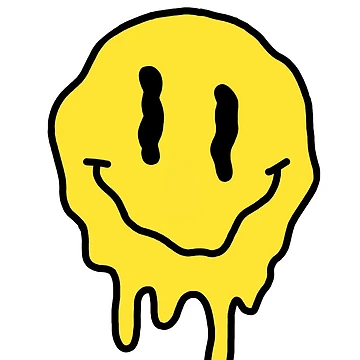Artwork thumbnail, Melting smiley face by Ella Mitchell