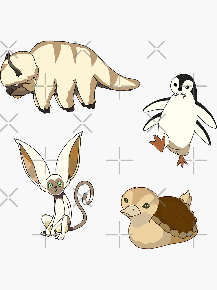 Thumbnail 3 von 3, Sticker, Avatar-Tiere-Aufkleberpaket designt und verkauft von silverabbyy.