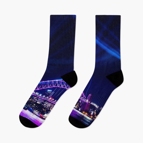 Item preview, Sydney Harbour Bridge During Vivid 2019 designed and sold by ianaltman.