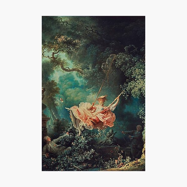 Aperçu de l'œuvre La balançoire de Jean-Honoré Fragonard créée et vendue par Ethereal Amour.
