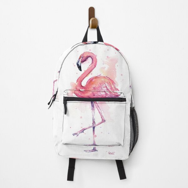 Item preview, Pink Flamingo Watercolor Tropical Bird designed and sold by Olga Shvartsur.