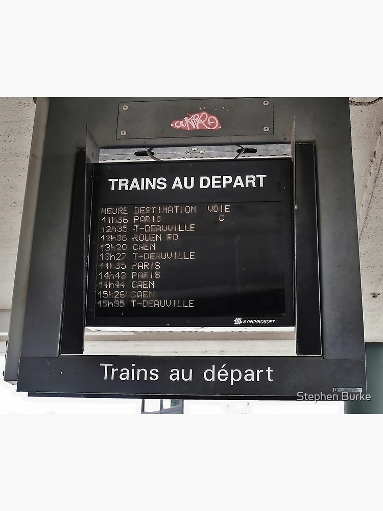 Aperçu 3 sur 3. Impression artistique avec l'œuvre Trains to Depart créée et vendue par stephenB.