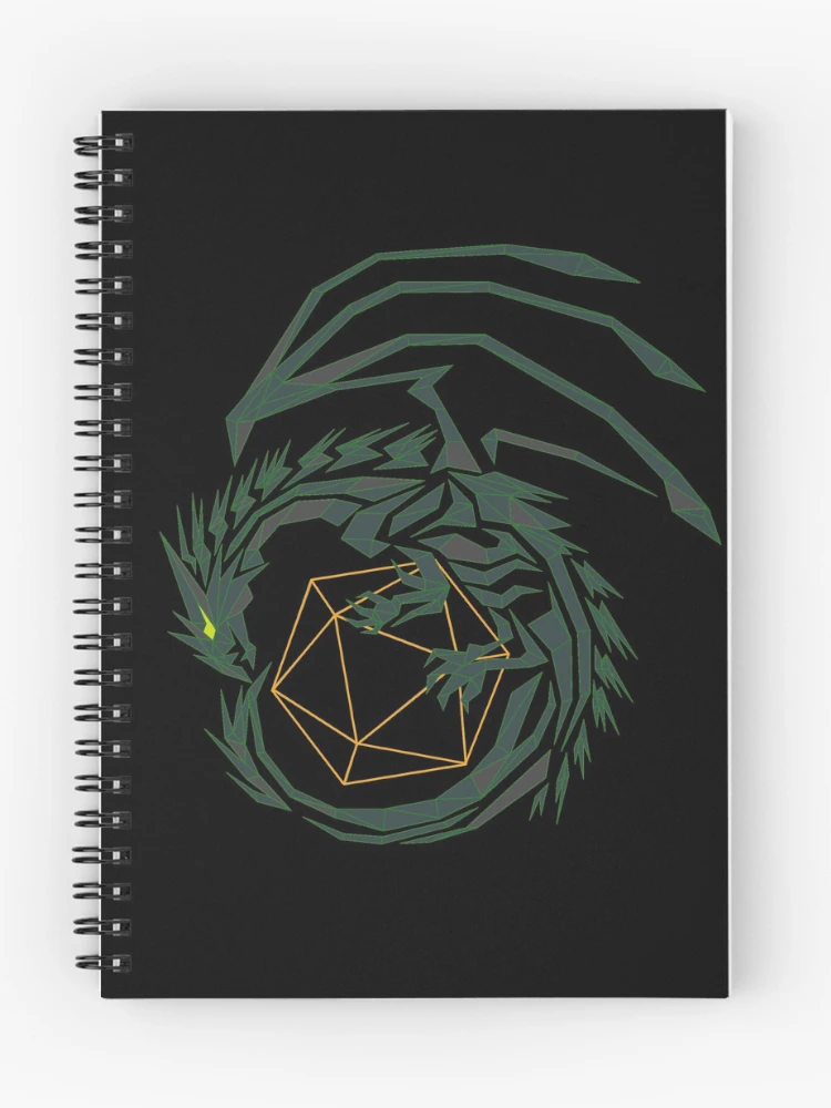 Thumbnail 1 of 3, Journal, Green Line Dragon designed and sold by saintash.